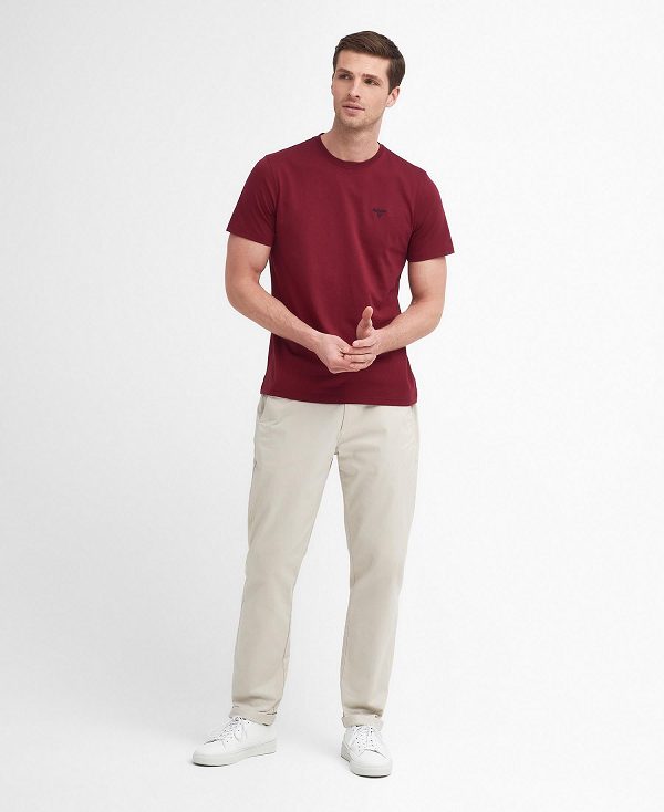 Barbour Essential Sports T-shirt κοκκινα | BABO88403