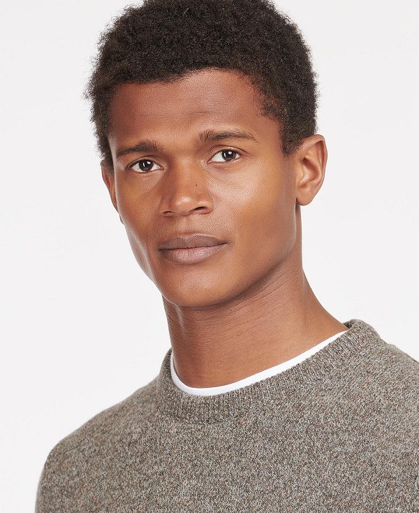 Barbour Essential Tisbury Crew-neck Sweatshirt βαθυ γκρι | BABO88508