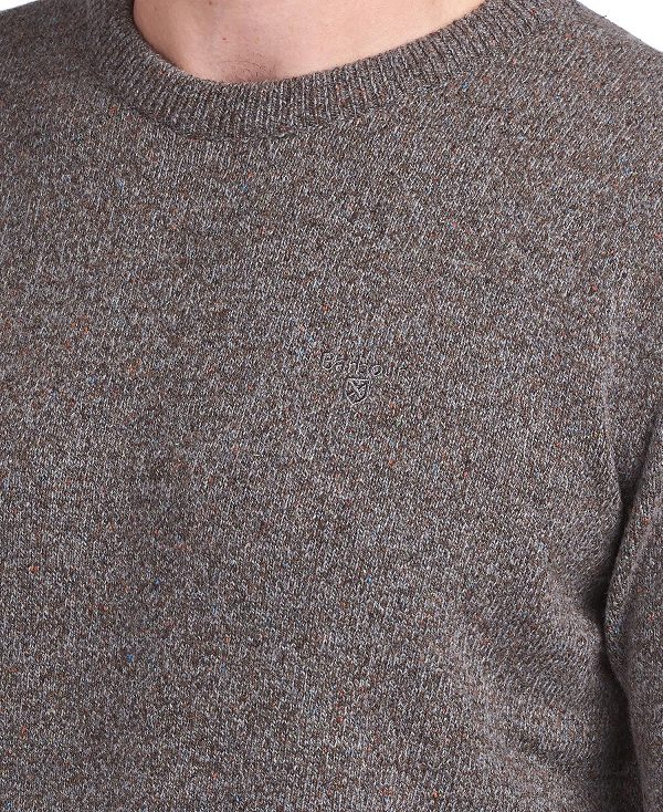 Barbour Essential Tisbury Crew-neck Sweatshirt βαθυ γκρι | BABO88508