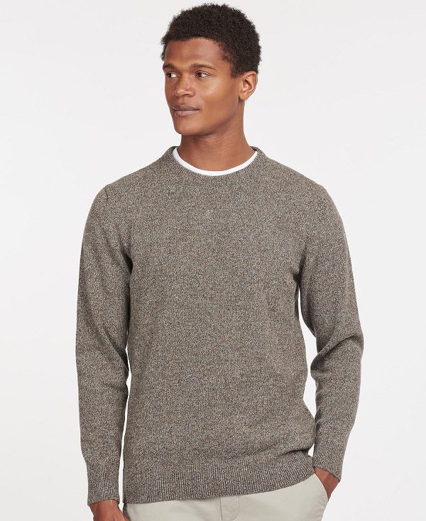 Barbour Essential Tisbury Crew-neck Sweatshirt βαθυ γκρι | BABO88508