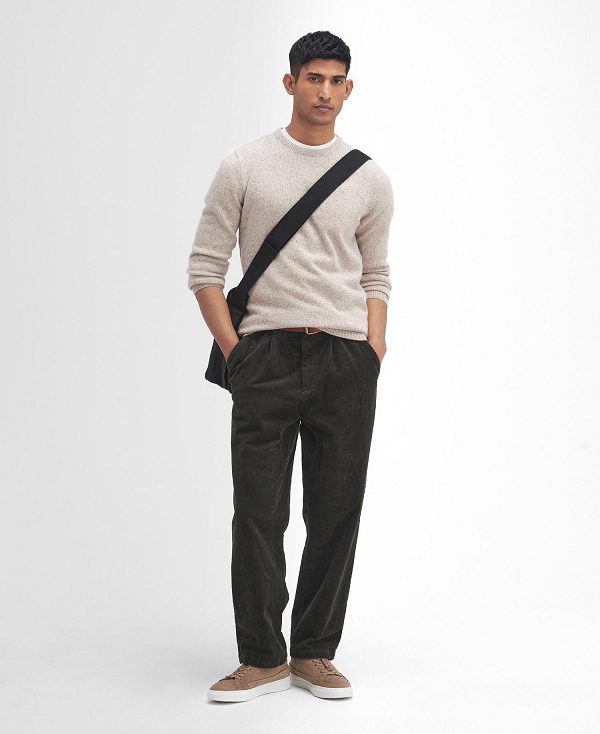 Barbour Essential Tisbury Crew-neck Sweatshirt γκρι | BABO88542