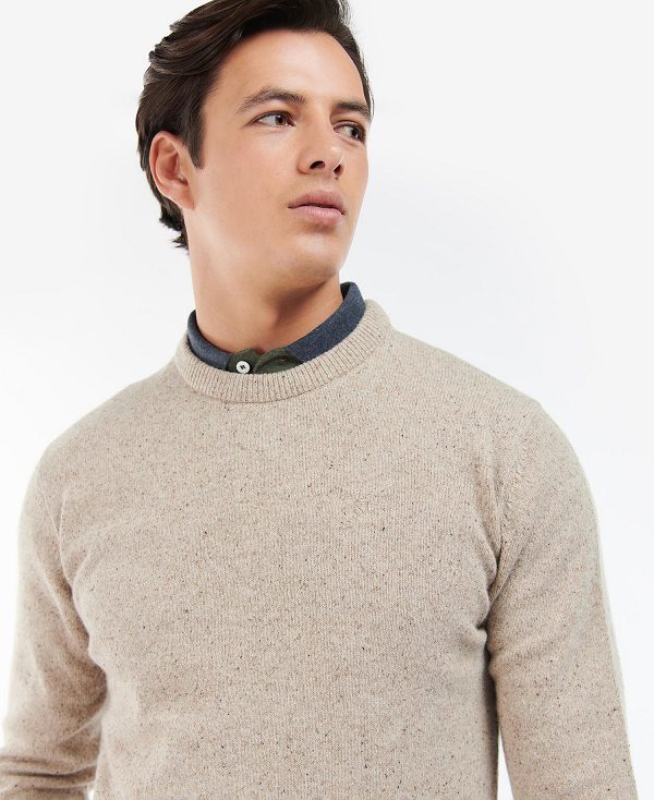 Barbour Essential Tisbury Crew-neck Sweatshirt γκρι | BABO88542