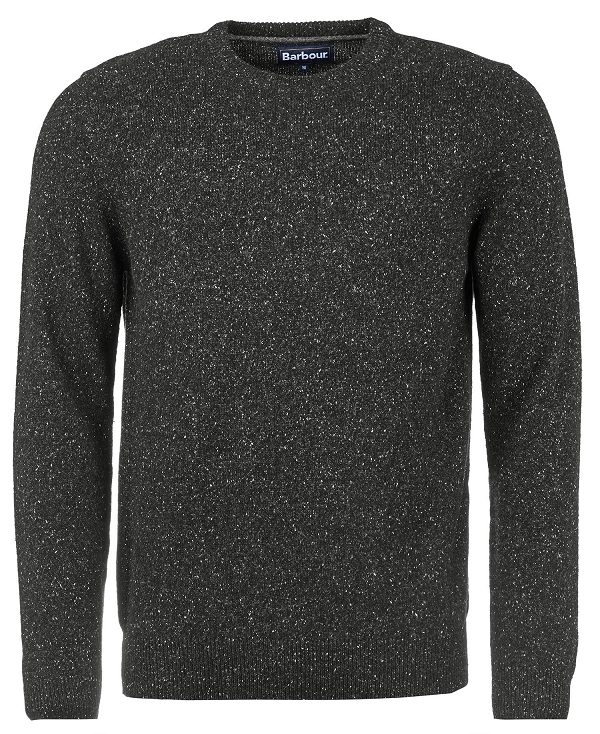 Barbour Essential Tisbury Crew-neck Sweatshirt μαυρα | BABO88543