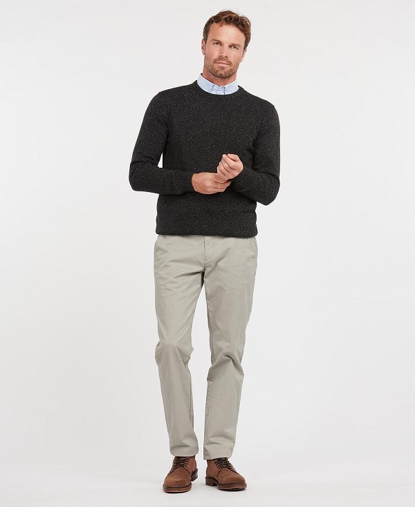 Barbour Essential Tisbury Crew-neck Sweatshirt μαυρα | BABO88543