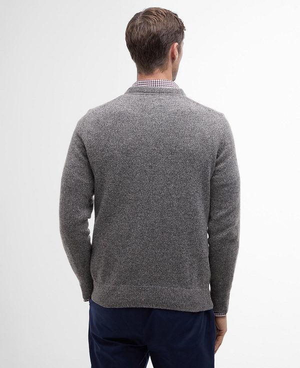 Barbour Essential Tisbury Crew-neck Sweatshirt γκρι | BABO88549
