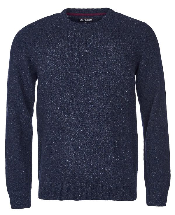 Barbour Essential Tisbury Crew-neck Sweatshirt σκουρο μπλε | BABO88567