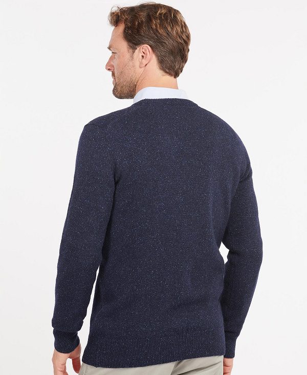 Barbour Essential Tisbury Crew-neck Sweatshirt σκουρο μπλε | BABO88567