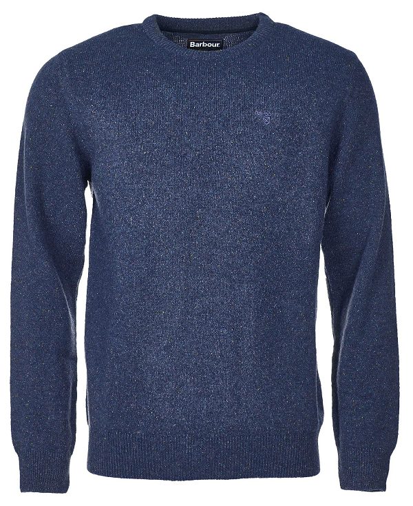 Barbour Essential Tisbury Crew-neck Sweatshirt σκουρο μπλε | BABO88568
