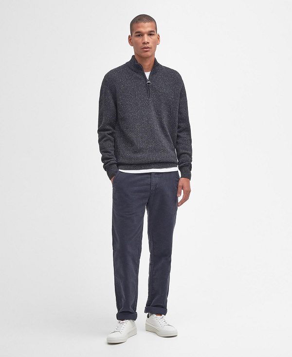 Barbour Essential Tisbury Half Zip Sweatshirt γκρι | BABO88530