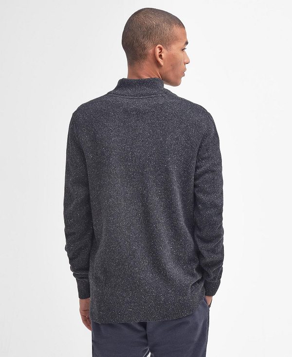 Barbour Essential Tisbury Half Zip Sweatshirt γκρι | BABO88530