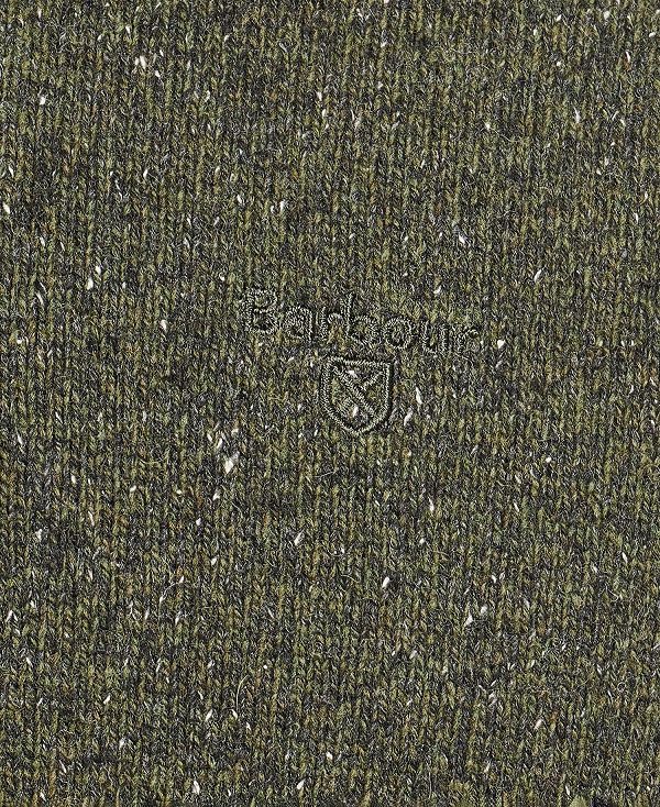 Barbour Essential Tisbury Half Zip Sweatshirt Ελιά | BABO88575
