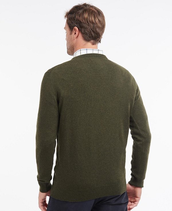 Barbour Essential V-neck Sweatshirt πρασινο | BABO88507