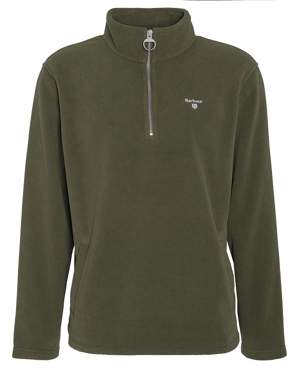 Barbour Essentials Half-zip Fleece πρασινο | BABO88707