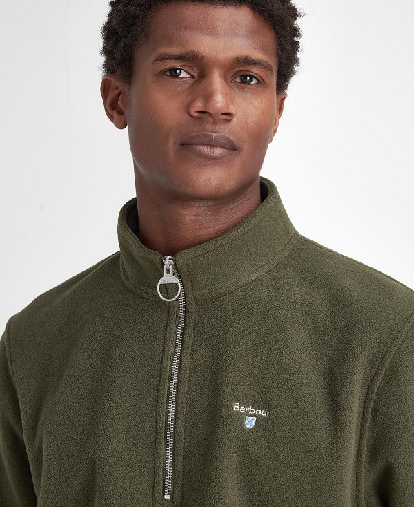 Barbour Essentials Half-zip Fleece πρασινο | BABO88707