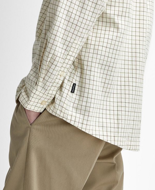 Barbour Farrar Oversized Long-sleeved Shirt πρασινο | BABO87903