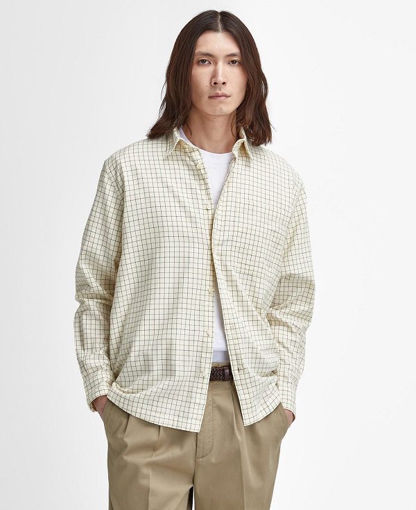 Barbour Farrar Oversized Long-sleeved Shirt πρασινο | BABO87903