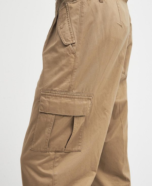 Barbour Faulkner Tapered Cargo Trousers καφε | BABO88791