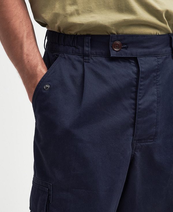Barbour Faulkner Tapered Cargo Trousers σκουρο μπλε | BABO88793