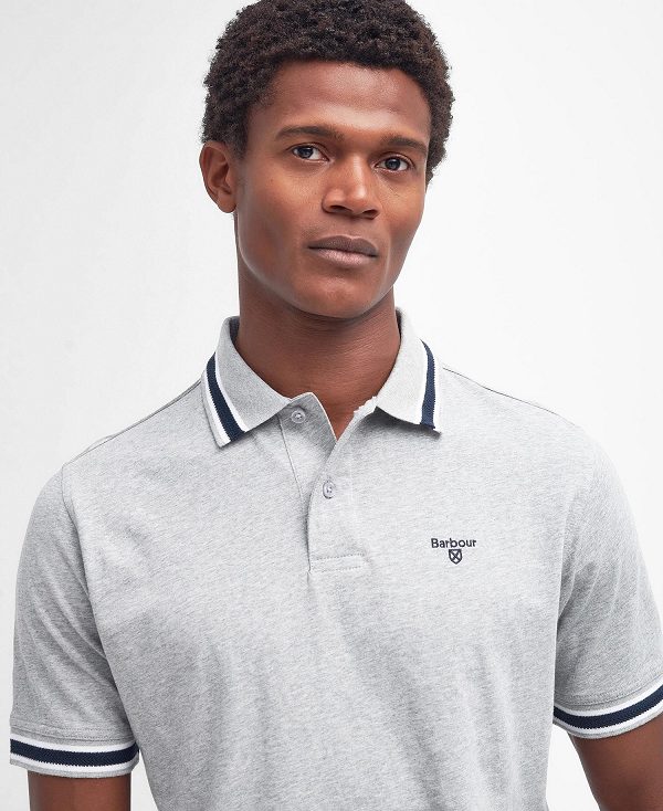 Barbour Featherstone Polo Shirt γκρι | BABO88079