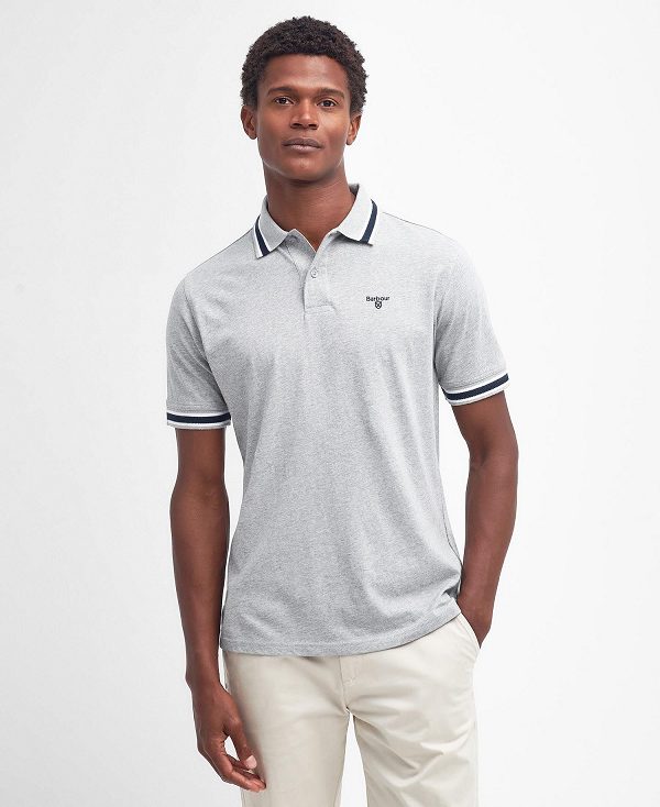 Barbour Featherstone Polo Shirt γκρι | BABO88079