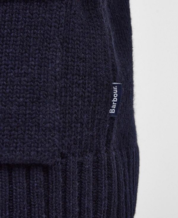 Barbour Felton Zip-up Jumper σκουρο μπλε | BABO88598