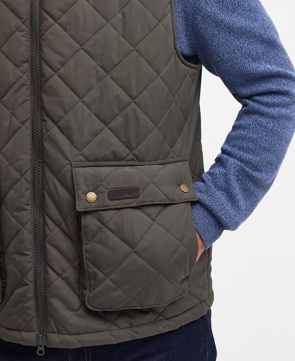 Barbour Fernwood Gilet σκούρο Ελιά | BABO87551