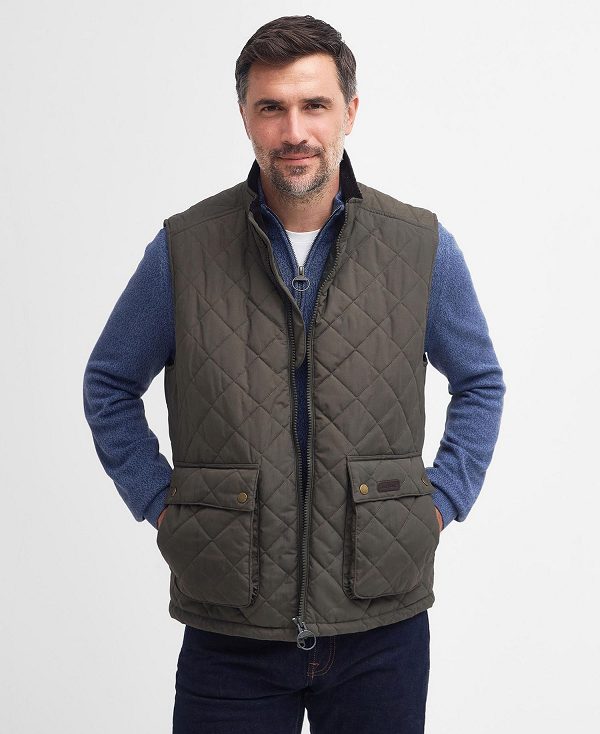 Barbour Fernwood Gilet σκούρο Ελιά | BABO87551