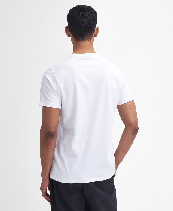 Barbour Field Dog Graphic T-shirt ασπρα | BABO88387