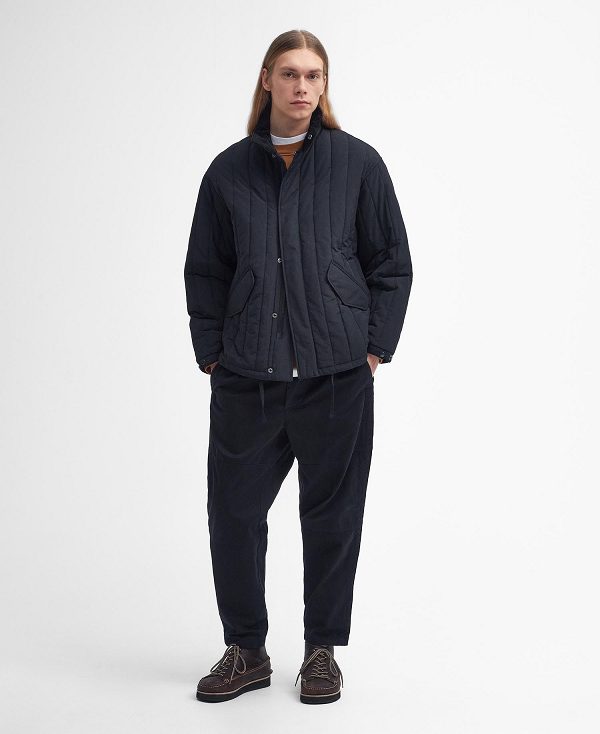 Barbour Field Quilted Jacket μαυρα | BABO87387