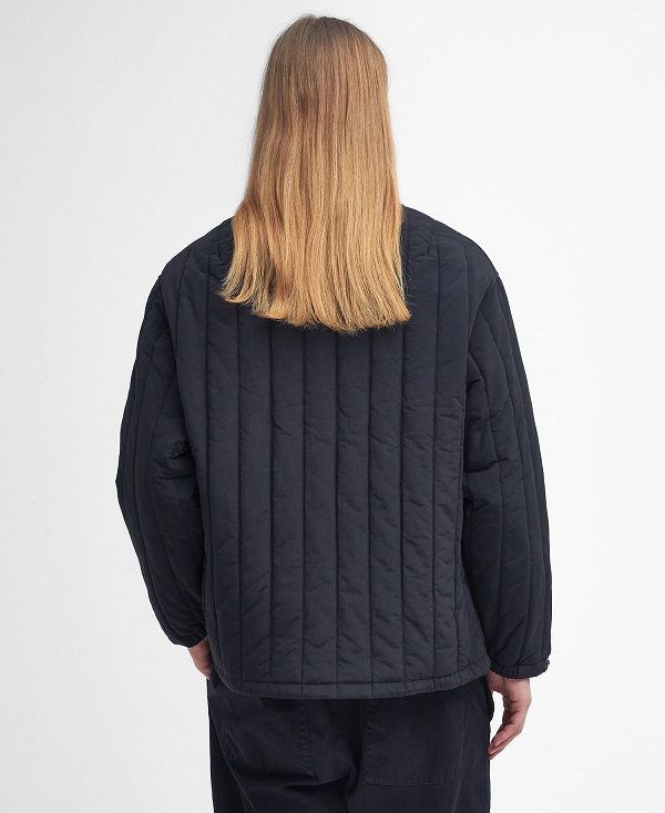 Barbour Field Quilted Jacket μαυρα | BABO87387