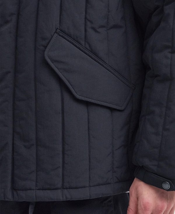 Barbour Field Quilted Jacket μαυρα | BABO87387