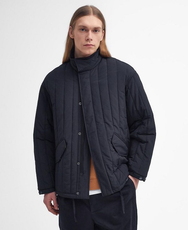 Barbour Field Quilted Jacket μαυρα | BABO87387