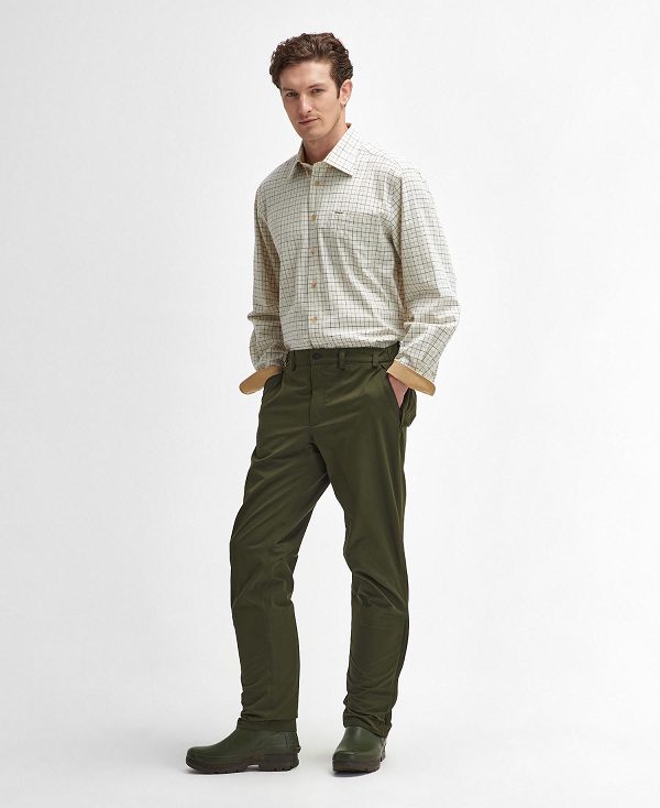 Barbour Field Regular Long-sleeved Shirt μπλε | BABO87939