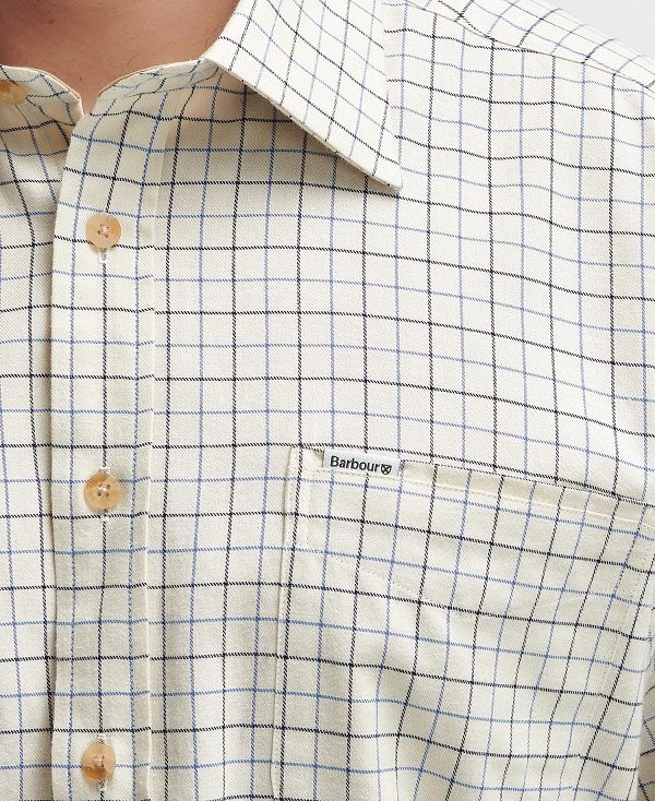 Barbour Field Regular Long-sleeved Shirt μπλε | BABO87939