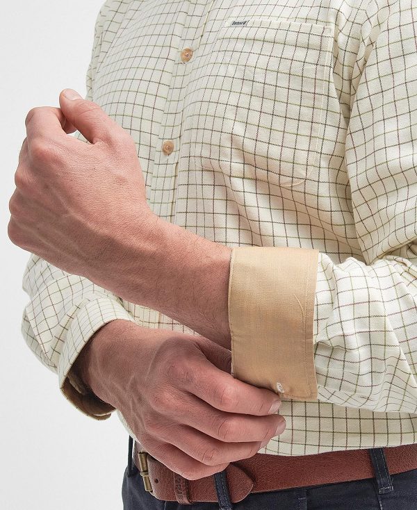 Barbour Field Tattersall Shirt σκουρο μπλε | BABO87935