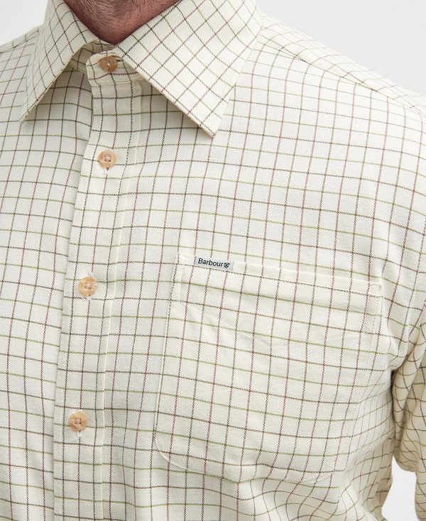Barbour Field Tattersall Shirt σκουρο μπλε | BABO87935