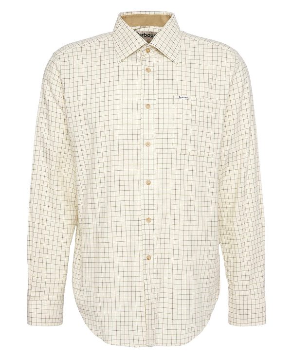 Barbour Field Tattersall Shirt σκουρο μπλε | BABO87935