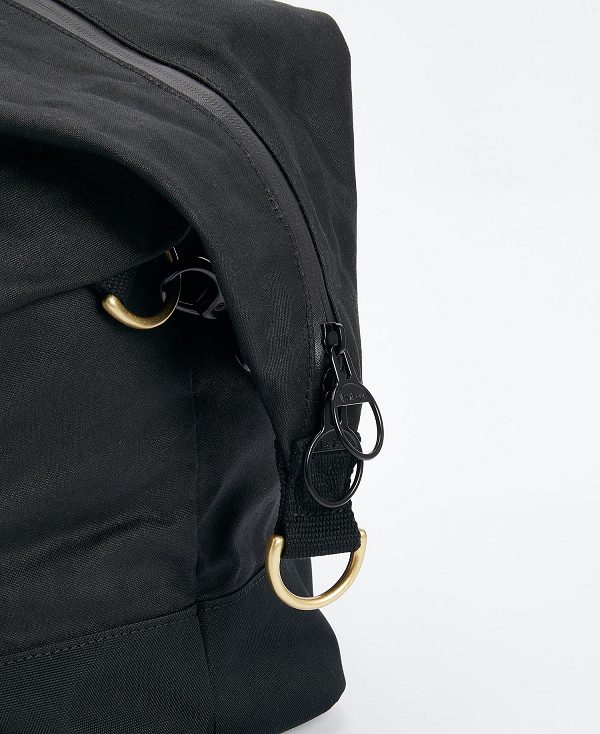 Barbour Field Waxed Holdall μαυρα | BABO88927