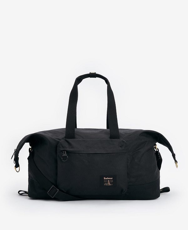 Barbour Field Waxed Holdall μαυρα | BABO88927