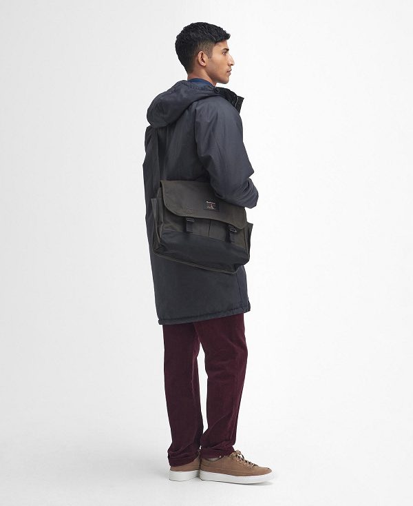 Barbour Field Waxed Satchel καφε | BABO88944