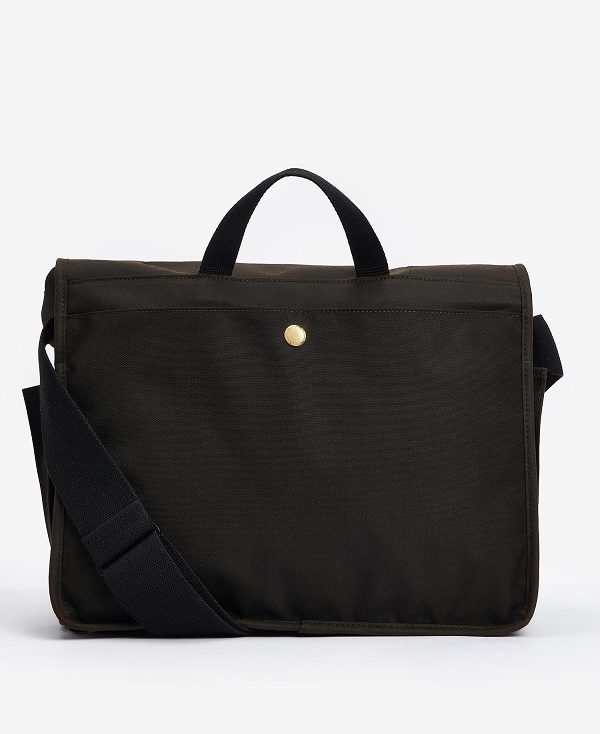 Barbour Field Waxed Satchel καφε | BABO88944