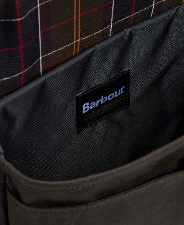 Barbour Field Waxed Satchel καφε | BABO88944