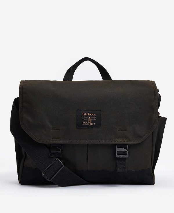 Barbour Field Waxed Satchel καφε | BABO88944