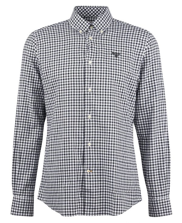 Barbour Finkle Tailored Fit Shirt γκρι | BABO87872