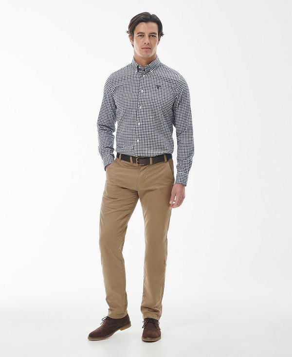 Barbour Finkle Tailored Fit Shirt γκρι | BABO87872