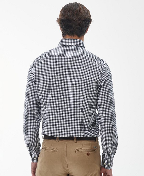 Barbour Finkle Tailored Fit Shirt γκρι | BABO87872