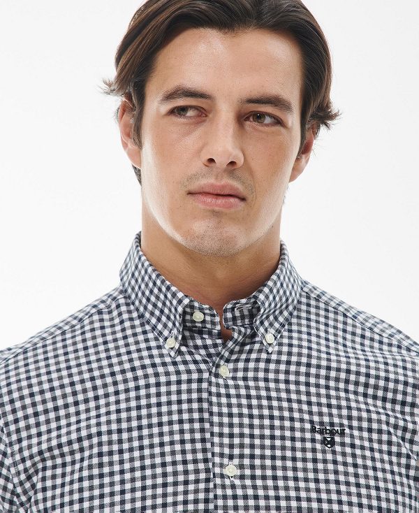Barbour Finkle Tailored Fit Shirt γκρι | BABO87872