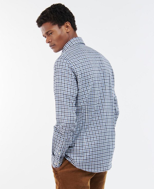 Barbour Finkle Tailored Fit Shirt σκουρο μπλε | BABO87871