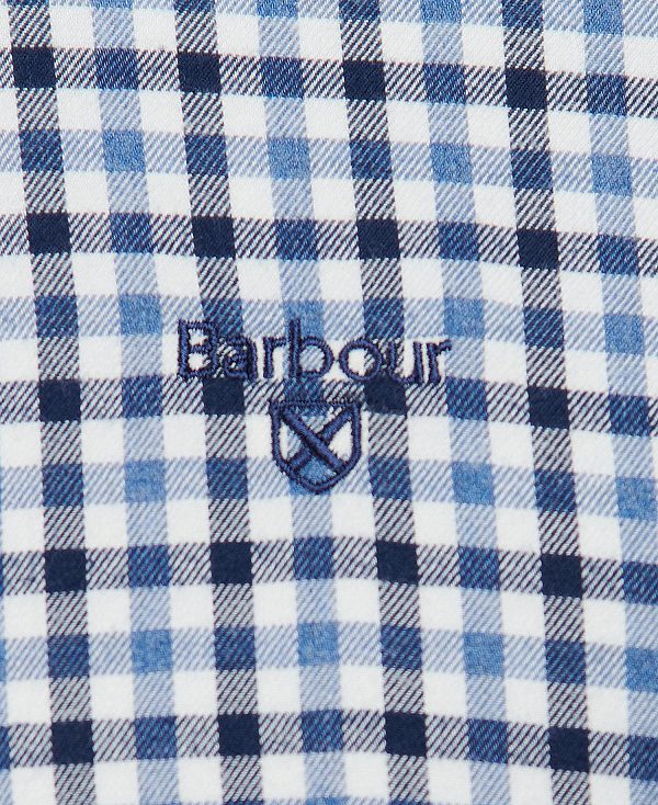 Barbour Finkle Tailored Fit Shirt σκουρο μπλε | BABO87871
