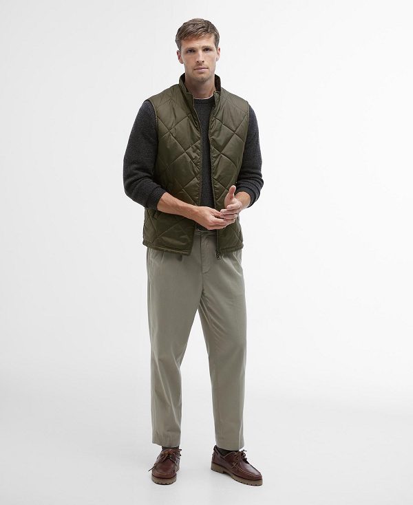 Barbour Finn Gilet Ελιά | BABO87579